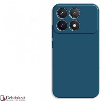 Liquid Air silikoninis mėlynas dėklas - su kameros apsauga (Xiaomi Poco F6 Pro 5G)